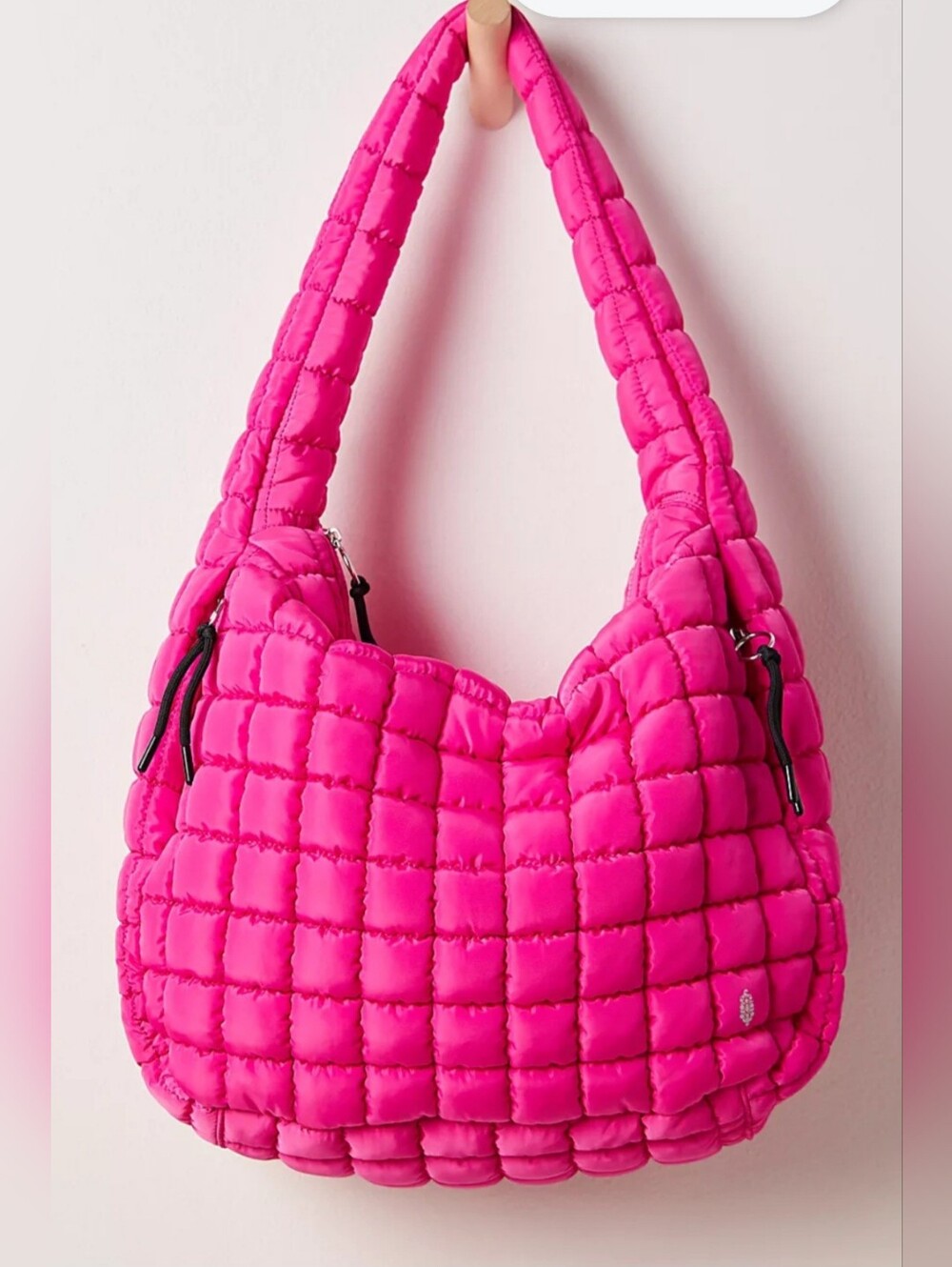 Free People Movement In Vibrant Fuchsia Color Carryall Quilted Bag